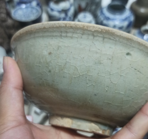 古玩陶瓷北宋龍泉窯青釉碗拍賣，當前價格688元