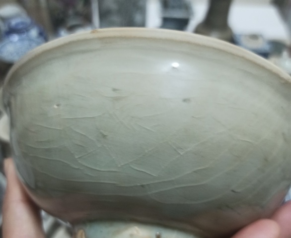 古玩陶瓷北宋龍泉窯青釉碗拍賣，當前價格688元