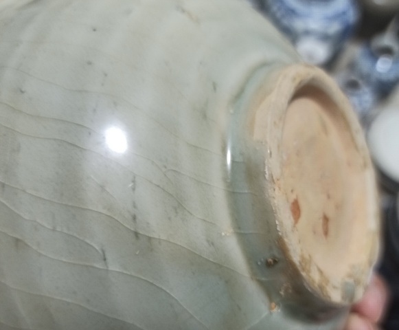 古玩陶瓷北宋龍泉窯青釉碗拍賣，當前價格688元