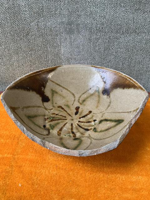 古玩陶瓷長沙窯釉下彩花卉紋碗拍賣,當前價格3000元