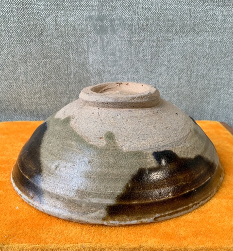 古玩陶瓷長沙窯釉下彩花卉紋碗拍賣,當前價格3000元