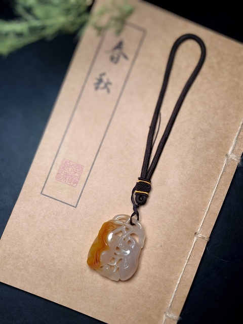 古玩玉器收藏級清代瑪瑙雕“瓜果墜”拍賣，當前價格25000元