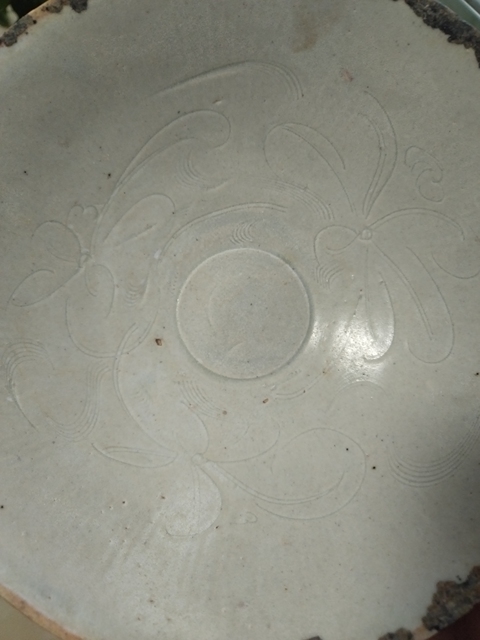 古玩陶瓷青白釉刻花斗笠碗拍賣,當前價格1488元