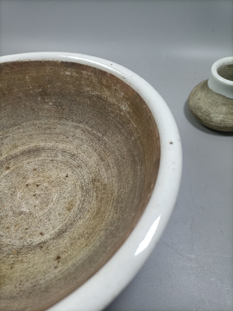 古玩陶瓷清青花纏枝蓮紋藥碾拍賣，當(dāng)前價(jià)格1200元