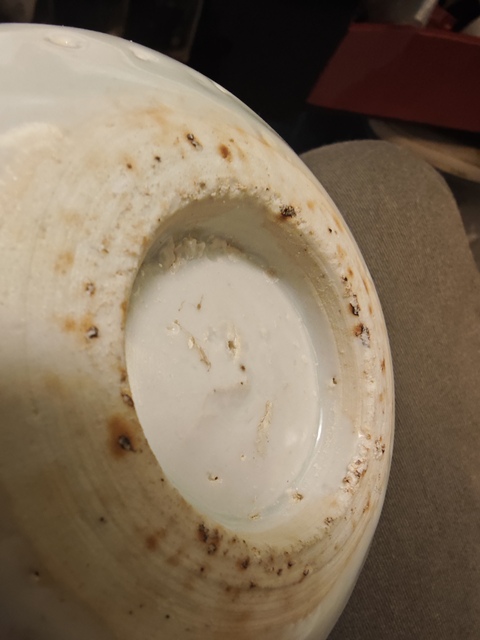 古玩陶瓷青花澀胎魚紋盤拍賣，當前價格3500元