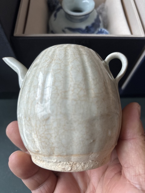 古玩陶瓷宋元·青白釉瓜棱壺拍賣,當前價格26000元