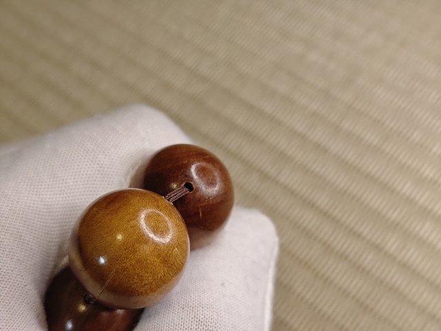 古玩雜項【高品質(zhì)】金絲楠手串拍賣，當前價格198元