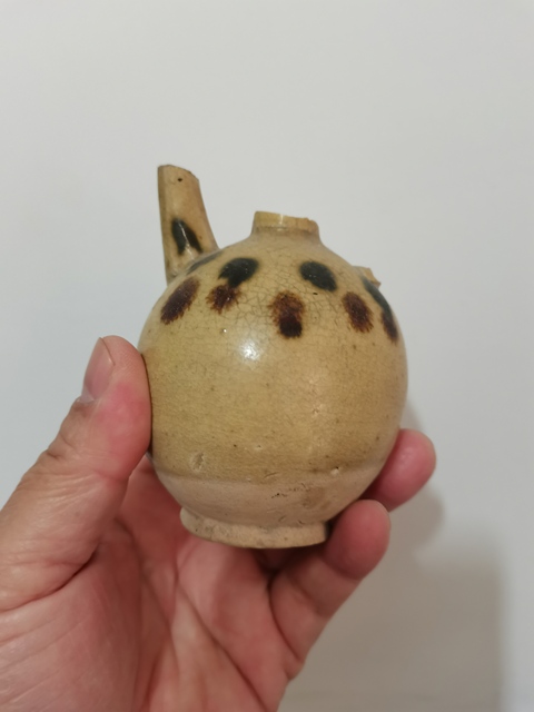 古玩陶瓷青釉點彩壺水注拍賣,當前價格2400元