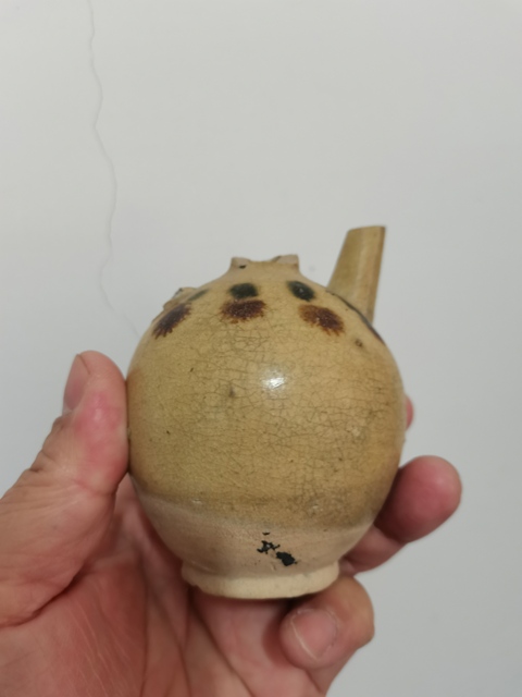 古玩陶瓷青釉點彩壺水注拍賣,當前價格2400元