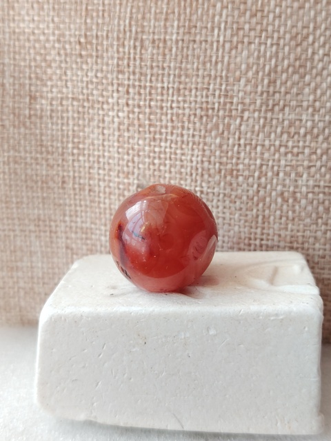古玩玉器天然紅瑪瑙珠一枚拍賣(mài),當(dāng)前價(jià)格133元