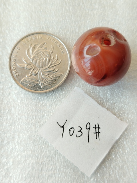 古玩玉器天然紅瑪瑙珠一枚拍賣(mài),當(dāng)前價(jià)格133元