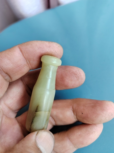 古玩玉器清代“素紋煙嘴”拍賣,當前價格666元