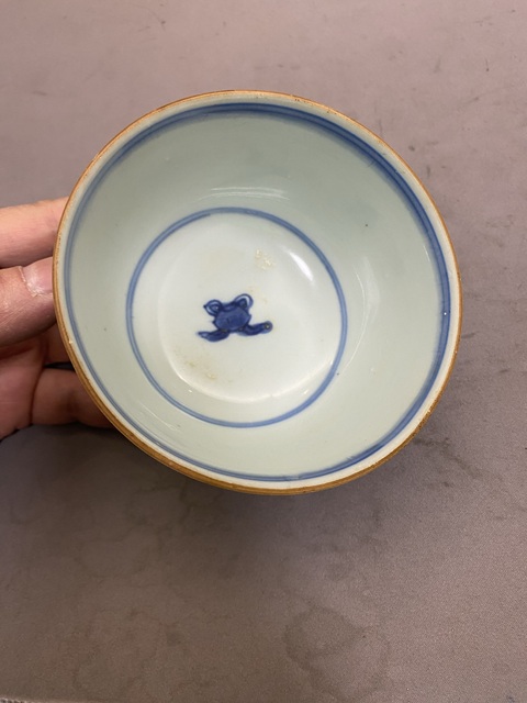古玩陶瓷青花花卉茶碗拍賣,當前價格3280元