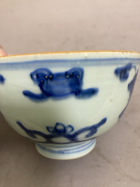 古玩陶瓷青花花卉茶碗拍賣,當前價格3280元