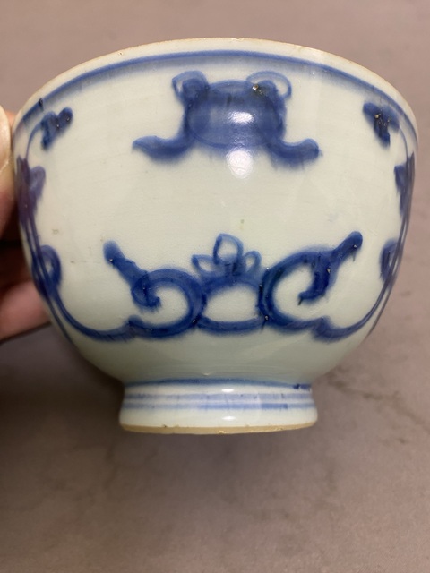古玩陶瓷青花花卉茶碗拍賣,當前價格3280元