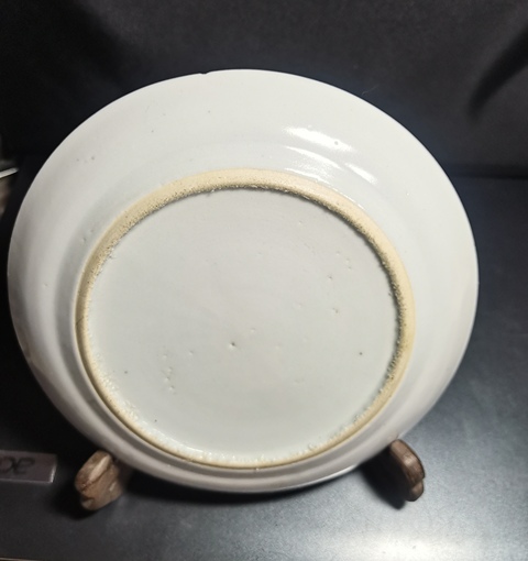 古玩陶瓷清道咸·三娘教子圖青花臥足盤拍賣，當前價格2666元