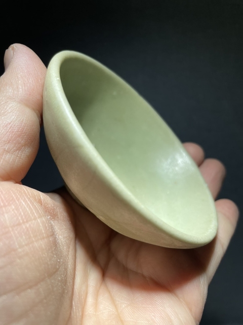 古玩陶瓷宋末元初龍泉青瓷刻仰蓮紋茶盞拍賣,當前價格3980元