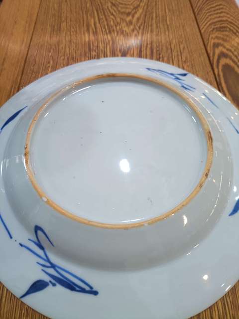 古玩陶瓷康熙青花花卉紋盤拍賣,當前價格1680元