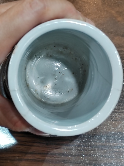 古玩陶瓷民國青花綠彩八仙人物筆筒拍賣，當前價格680元