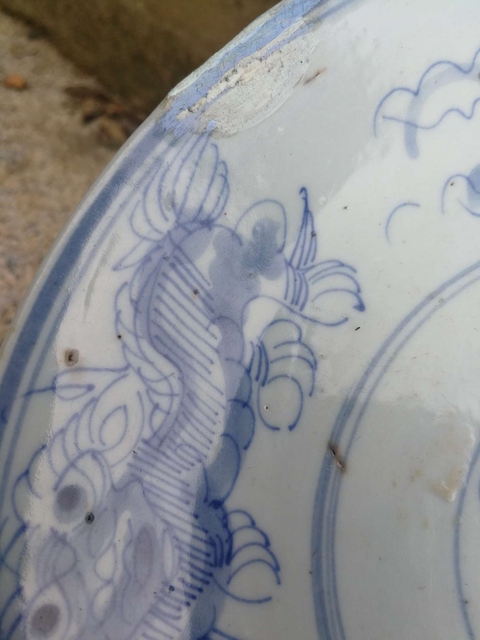 古玩陶瓷青花獅子滾繡球盤拍賣,當(dāng)前價(jià)格288元