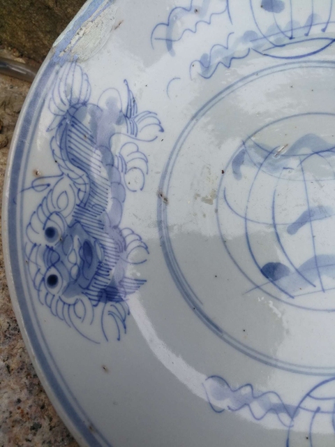 古玩陶瓷青花獅子滾繡球盤拍賣,當(dāng)前價(jià)格288元