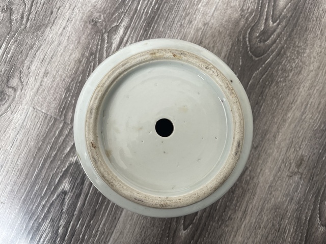 古玩陶瓷晚清細路粉彩花盆拍賣，當前價格2850元