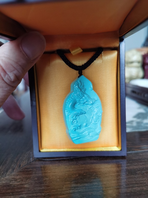 古玩玉器松石觀音拍賣,當前價格16800元