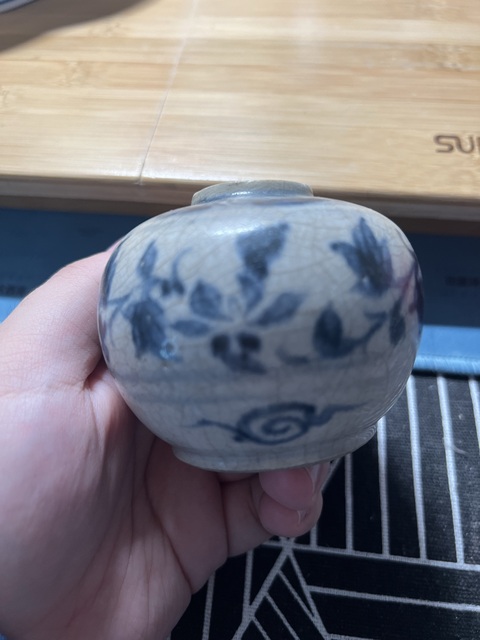 古玩陶瓷明代早期安南窯青花罐拍賣(mài),當(dāng)前價(jià)格999元