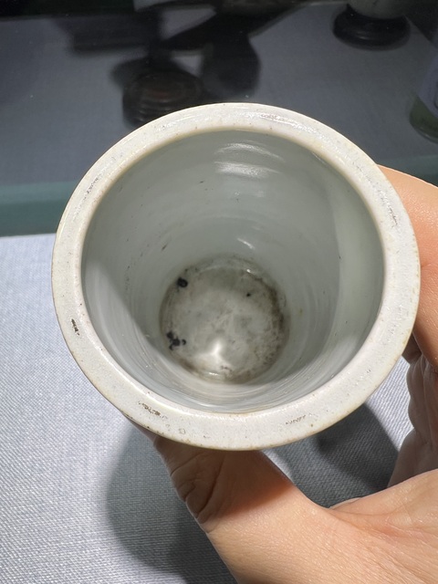 古玩陶瓷青花山水紋筆筒拍賣，當前價格1316元