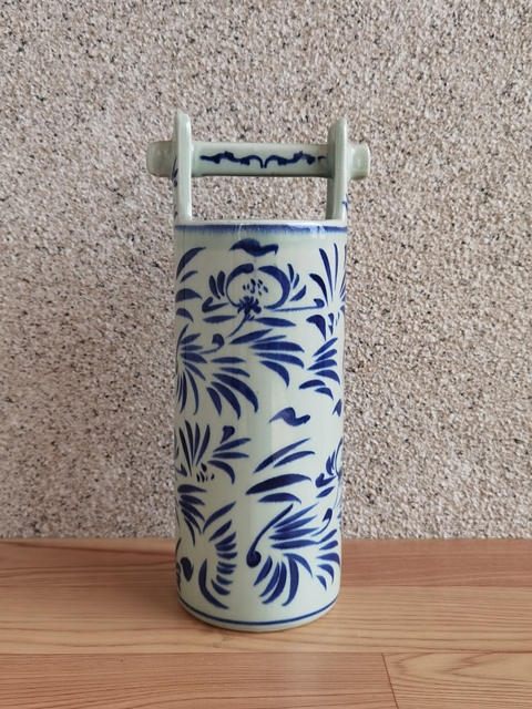 花卉紋青花提桶拍賣，當前價格260元