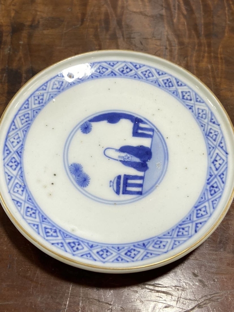 古玩陶瓷大明成化年制款青花人物山水紋蓋碗茶盞拍賣，當(dāng)前價(jià)格298元