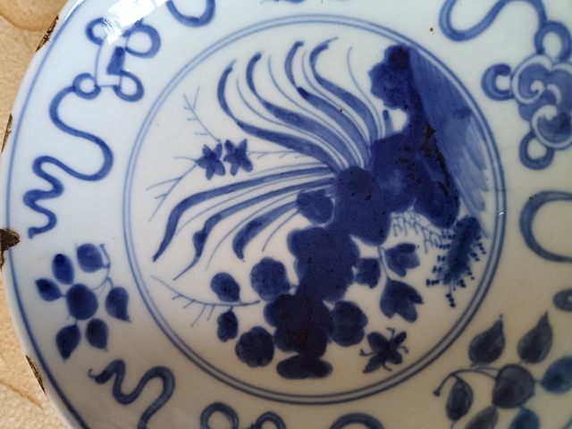 古玩陶瓷花卉紋青花盤拍賣,當前價格1680元