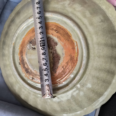 古玩陶瓷龍泉刻花盤拍賣，當前價格13000元