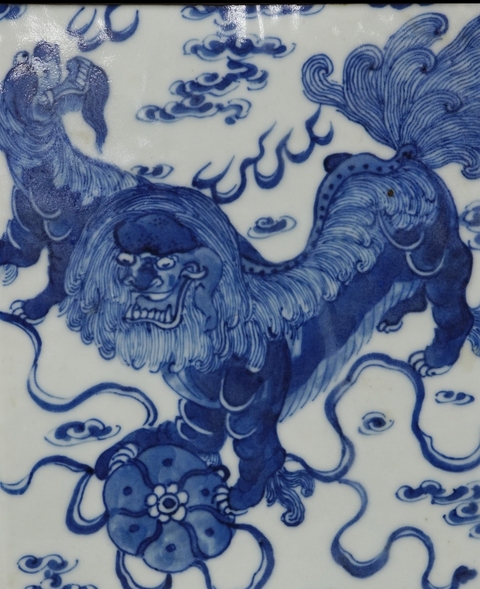 古玩陶瓷青花五世同堂茶壺拍賣,當前價格10000元