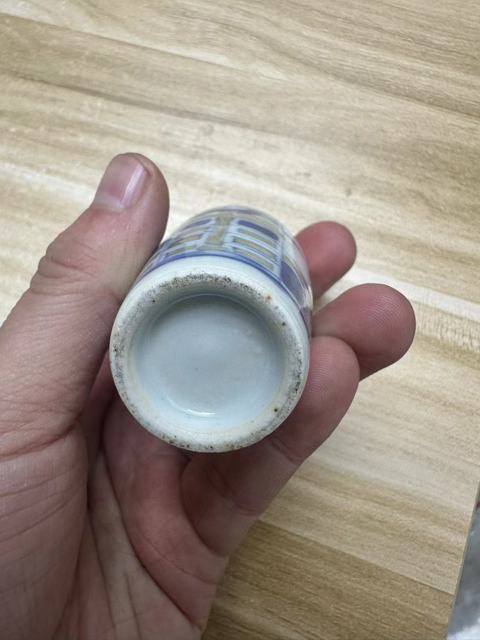 古玩陶瓷青花釉里紅（采花大盜）鼻煙壺拍賣，當前價格8888元