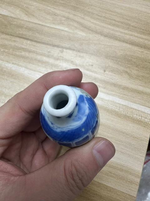 古玩陶瓷青花釉里紅（采花大盜）鼻煙壺拍賣，當前價格8888元