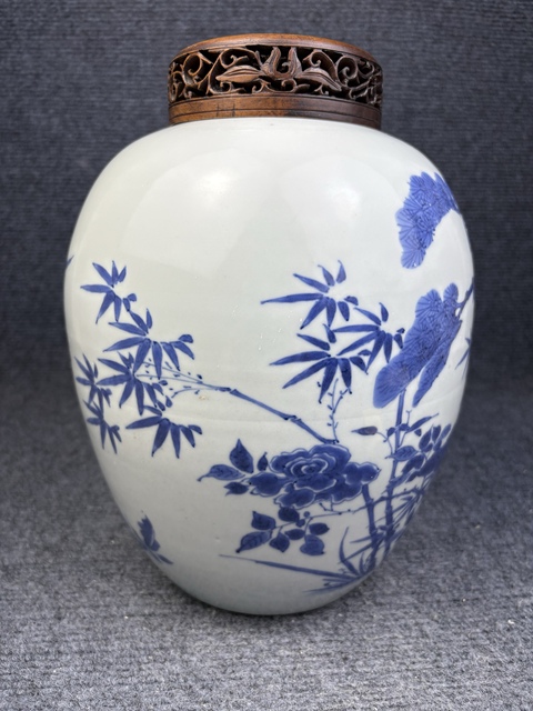 古玩陶瓷順治歲寒三友大罐子拍賣，當前價格68888元