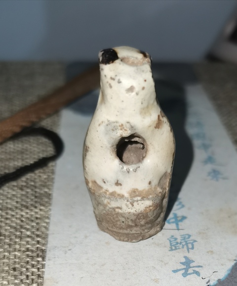 古玩陶瓷磁州窯白地褐花人物哨子拍賣，當(dāng)前價(jià)格288元