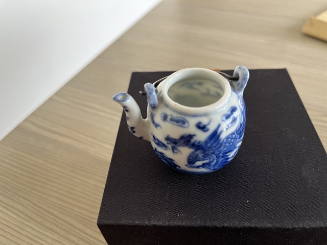 古玩陶瓷清晚·青花龍鳳呈祥紋壺真品鑒賞圖