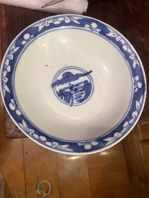 古玩陶瓷清晚期·三星高照?qǐng)D青花大碗拍賣，當(dāng)前價(jià)格1888元