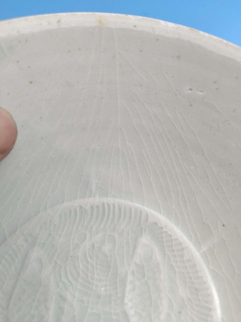 古玩陶瓷青白釉模印雙魚紋芒口碗拍賣，當前價格2000元