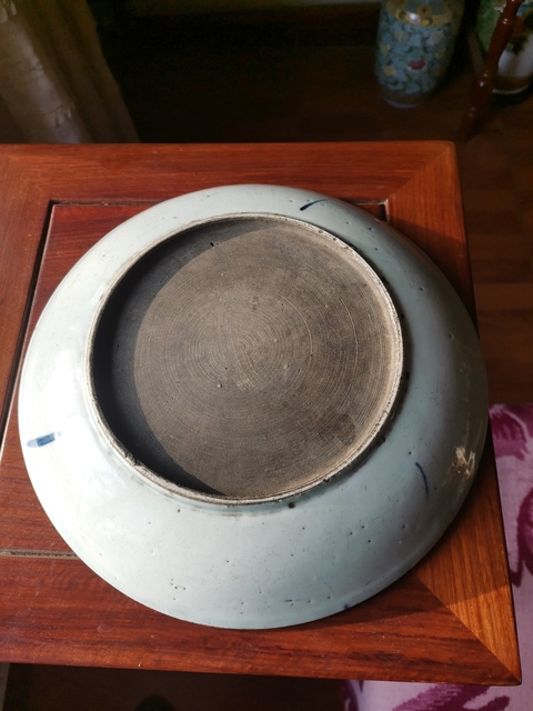 古玩陶瓷青花釉里紅喜上眉梢盤(pán)拍賣(mài)，當(dāng)前價(jià)格1460元