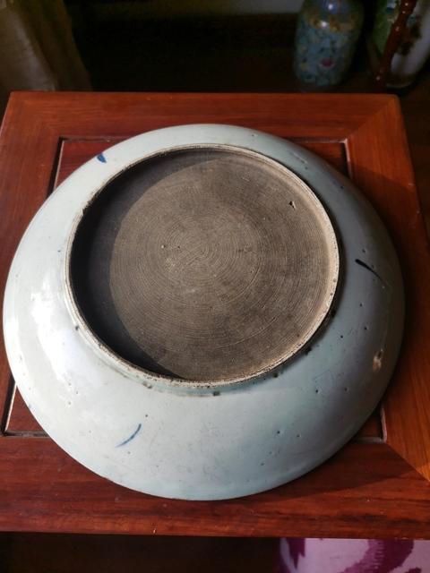古玩陶瓷青花釉里紅喜上眉梢盤(pán)拍賣(mài)，當(dāng)前價(jià)格1460元