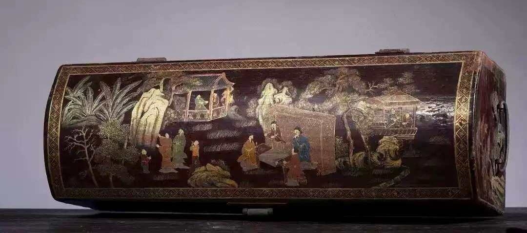 古玩雜項(xiàng)清中晚期漆器描金彩繪轎箱拍賣(mài)，當(dāng)前價(jià)格8860元