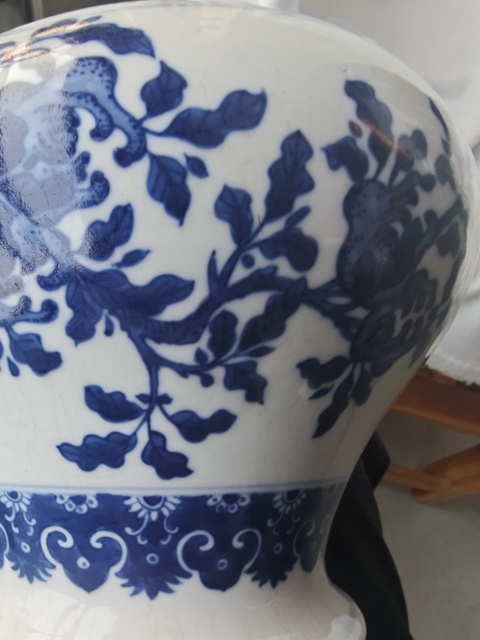 古玩陶瓷清乾隆 青花三多紋罐拍賣,當前價格28000元