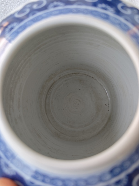 古玩陶瓷清乾隆 青花三多紋罐拍賣,當前價格28000元