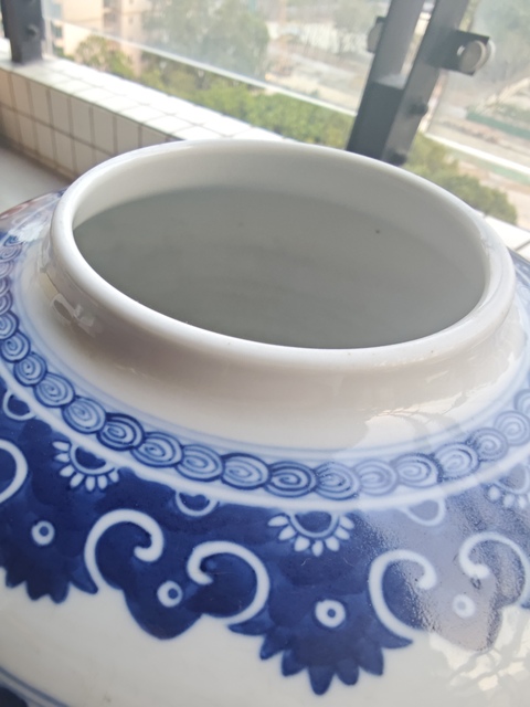 古玩陶瓷清乾隆 青花三多紋罐拍賣,當前價格28000元