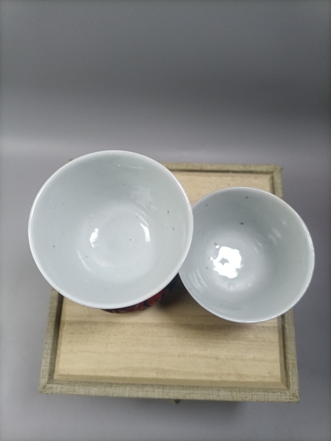 古玩陶瓷清晚海晏河清主人杯一對拍賣,當(dāng)前價(jià)格800元