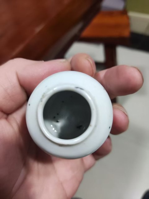 古玩陶瓷晚清淺絳彩花鳥紋水盂拍賣，當前價格798元