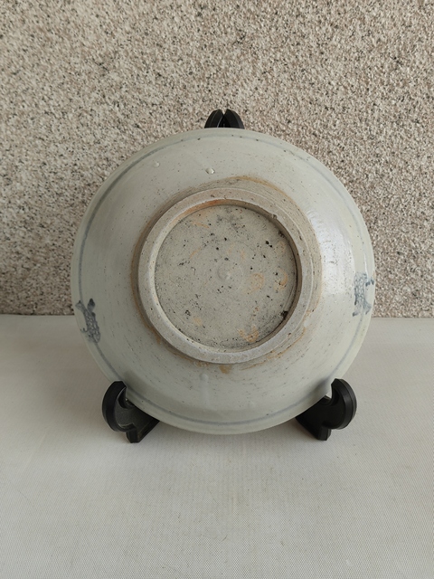 古玩陶瓷青花魚盤拍賣,當前價格580元